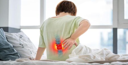 Woman Suffering from Herniated Disc
