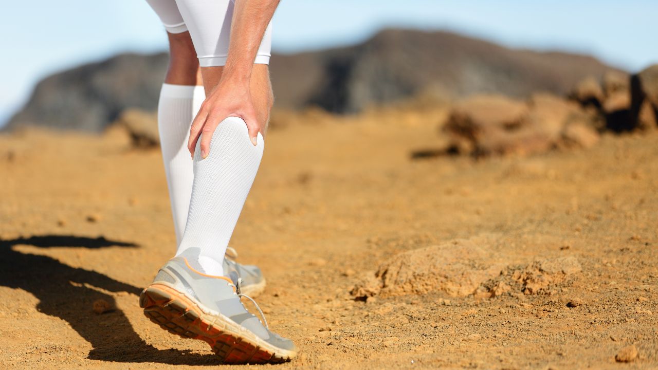 a runner suffering muscle strains